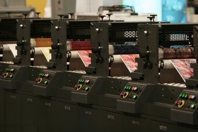 picture of multi colour printing machines